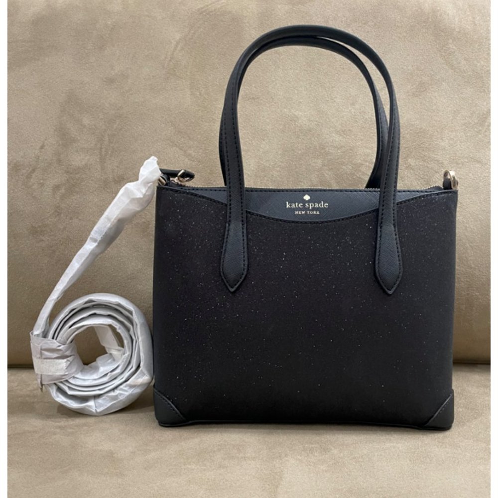 Kate Spade Black Glitter Purse/Satchel